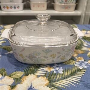 CorningWare Floral Pastel Bouquet A-2-B 2 liter